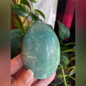 Amazonite Crystal Palm Stone Various Sizes green crystal stones and rocks- NEW